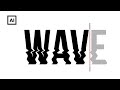 Distorted wave text effect. 3 ways how to design an editable liquid ripple text in Adobe Illustrator