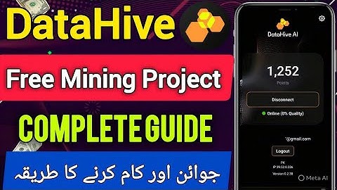 Datahive New Mining App || Datahive Airdrop Full Overview Datahive Joining Process