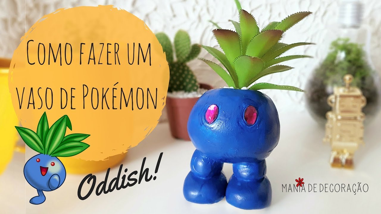 Pokemon casa decoração planta vaso de flores modelo blocos de