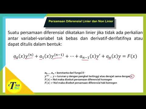 Video: Perbedaan Antara Persamaan Diferensial Linear Dan Nonlinier