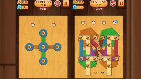 Screw Puzzle: Wood Nut & Bolt - Level 55
