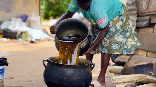 How Palm Candle Oil is Made 🌰 Father Ankrah Documentary