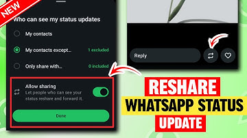 Whatsapp Status Allow Sharing Option Kya Hai | Whatsapp Status Reshare Update | Whatsapp Updates