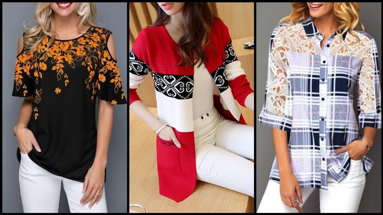 Women's Casual Top & Tunic Shirts Designs #FashionTrends#casualoutfits#