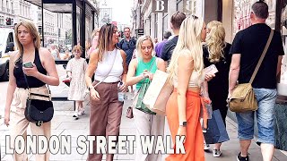 Central London Shopping Street walk, Regent Street, Oxford Street, London walking tour 4k