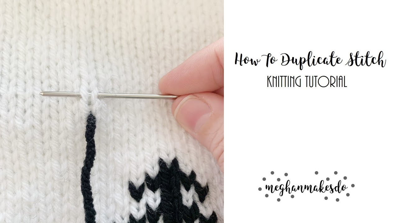 Duplicate Stitch Embroidery On Knits..A LIttle Test Swatch! - creative  jewish mom