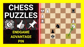 Chess Puzzles to Practice. Themes: Endgame, Advantage, Pin. Learn Chess