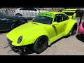 RWB Acid Green Porsche Rebuild, Tesla vs BMW 850.