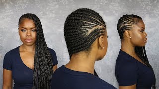 How to Lemonade Braid on your own Head w/ Pre &amp; Post Hair and Scalp  Care Tips