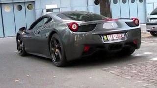 Ferrari 458 italia akrapovic loud exhaust sound