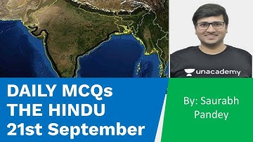 21st September | Current Affairs Based Daily MCQs | UPSC CSE/IAS 2020 | Saurabh Pandey