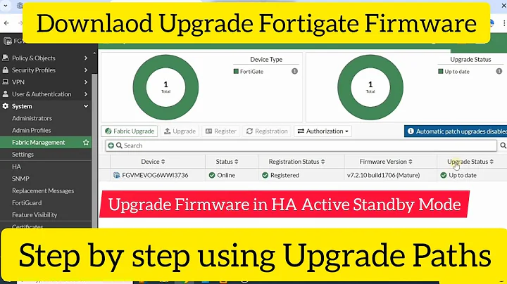 How to Upgrade FortiGate Firewall Firmware | Step by Step using Upgrade Path