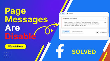 Page messages are disable | Call to Action Can