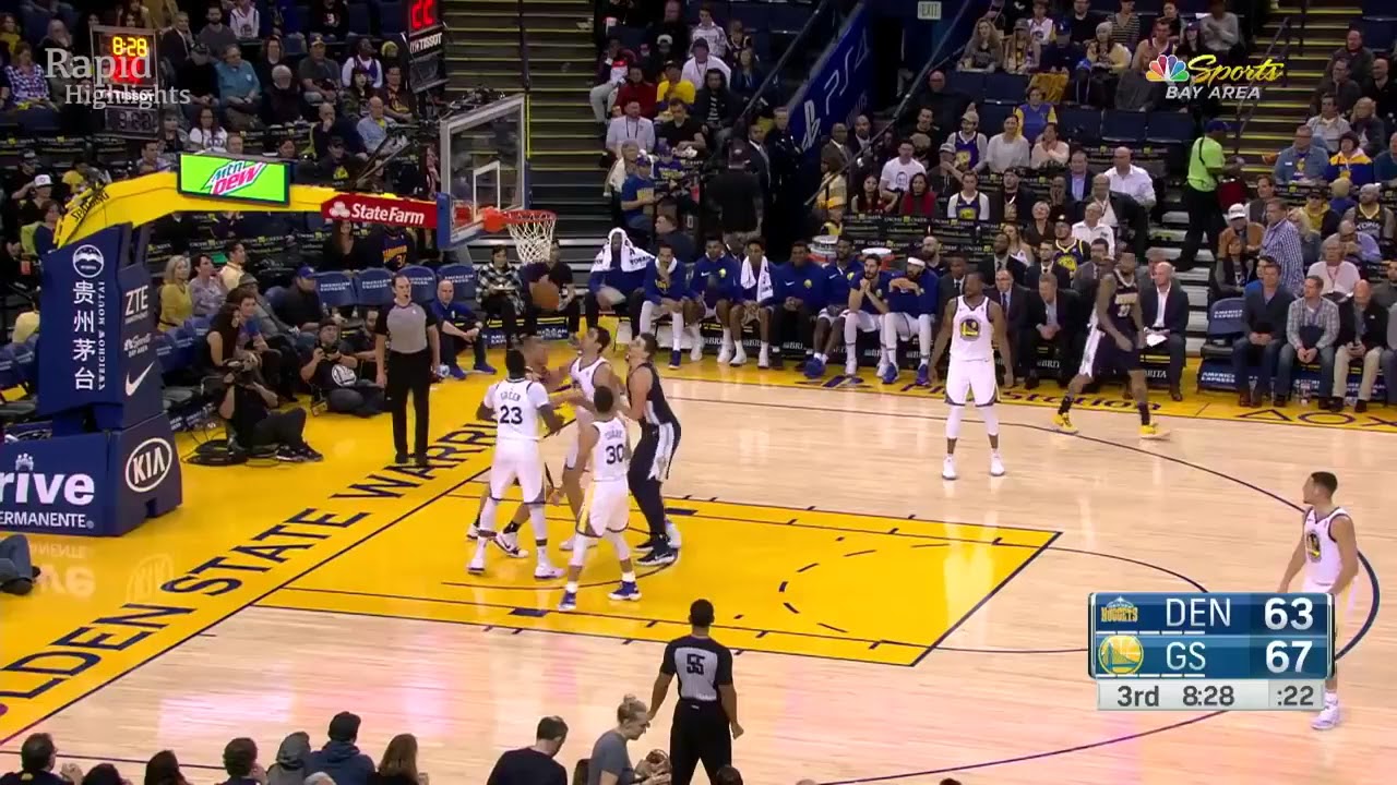 Denver Nuggets vs GS Warriors Full Game Highlights (1 8 2018 NBA Season