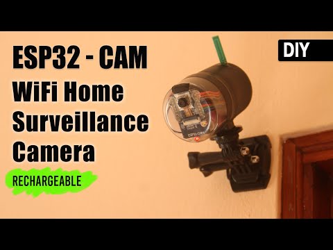 DIY WiFi Security Camera ESP32-CAM Rechargeable | Step by step Tutorial