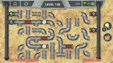 Pipeline Level 138 All 3 stars By Pixign, Android Solution