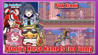 Hololive Reaction to Pink Kronii and Her Horse’s Name in Chrono Gear【hololive en/eng sub】