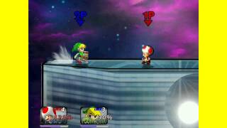 Ssbc Toad Me Vs. Toon Link, Who, Apparently, Is Known As Young Link In This Game Lv10 Ai
