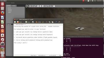 How to control Quad-rotor Using ROS - Gazebo Simulator
