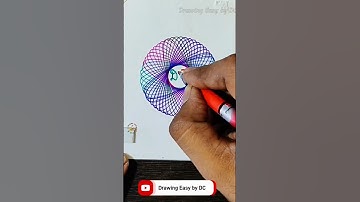 Easy Spirograph drawing | spirograph drawing | love  drawing | easy spirograph art #drawing #shots