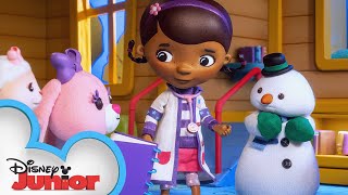 Doc McStuffins: The Doc and Bella are In! | Ep 8 | NEW SHORTS | Green Snowman | @disneyjunior