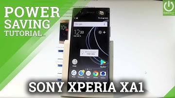 How to Use Battery Saver in SONY Xperia XA1 - Power Saving Mode
