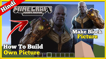 how to add custom picture in minecraft pe | Pixelart in Minecraft Pocket Edition | in hindi | 2020