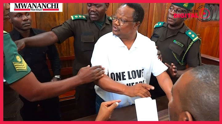 TAZAMA MVUTANO ULIOIBUKA MAHAKAMANI KATI YA LISSU, ASKARI MAGEREZA