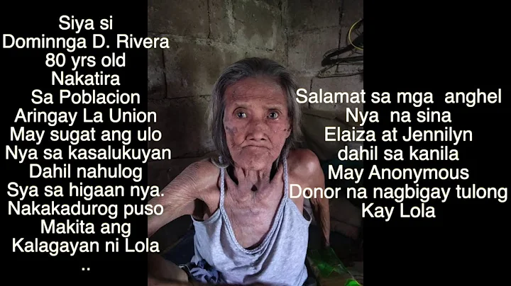 80 yrs old  Lola Dominga Domomdon Rivera Received Help from Anonymous Donor. Part 1