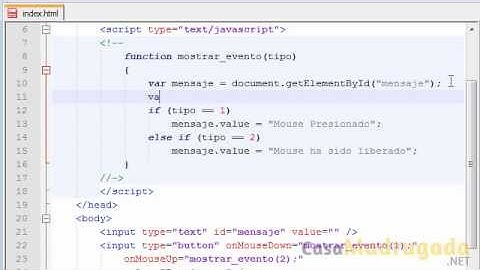 Tutorial Javascript - 29 - Eventos onMouseDown y onMouseUp