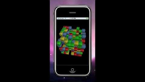 iPhone OpenGL ES Cubes Demo 1