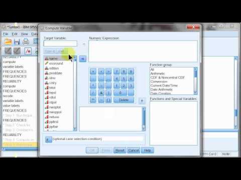 Making an interval scale usng Compute command in SPSS (part 2 --mean scale)