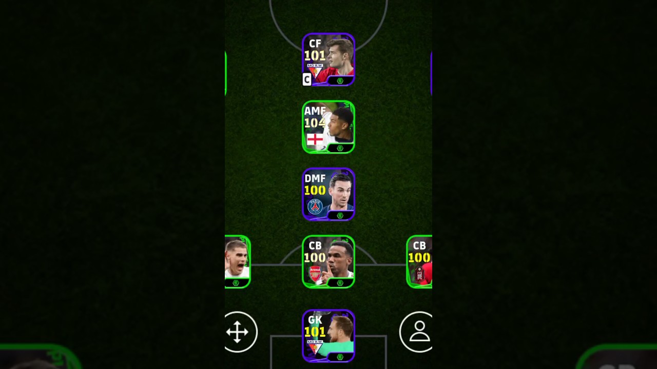 POTW squad | 3-1-3-3 Formation | efootball 2026 mobile #shorts #efootball #pes #viral