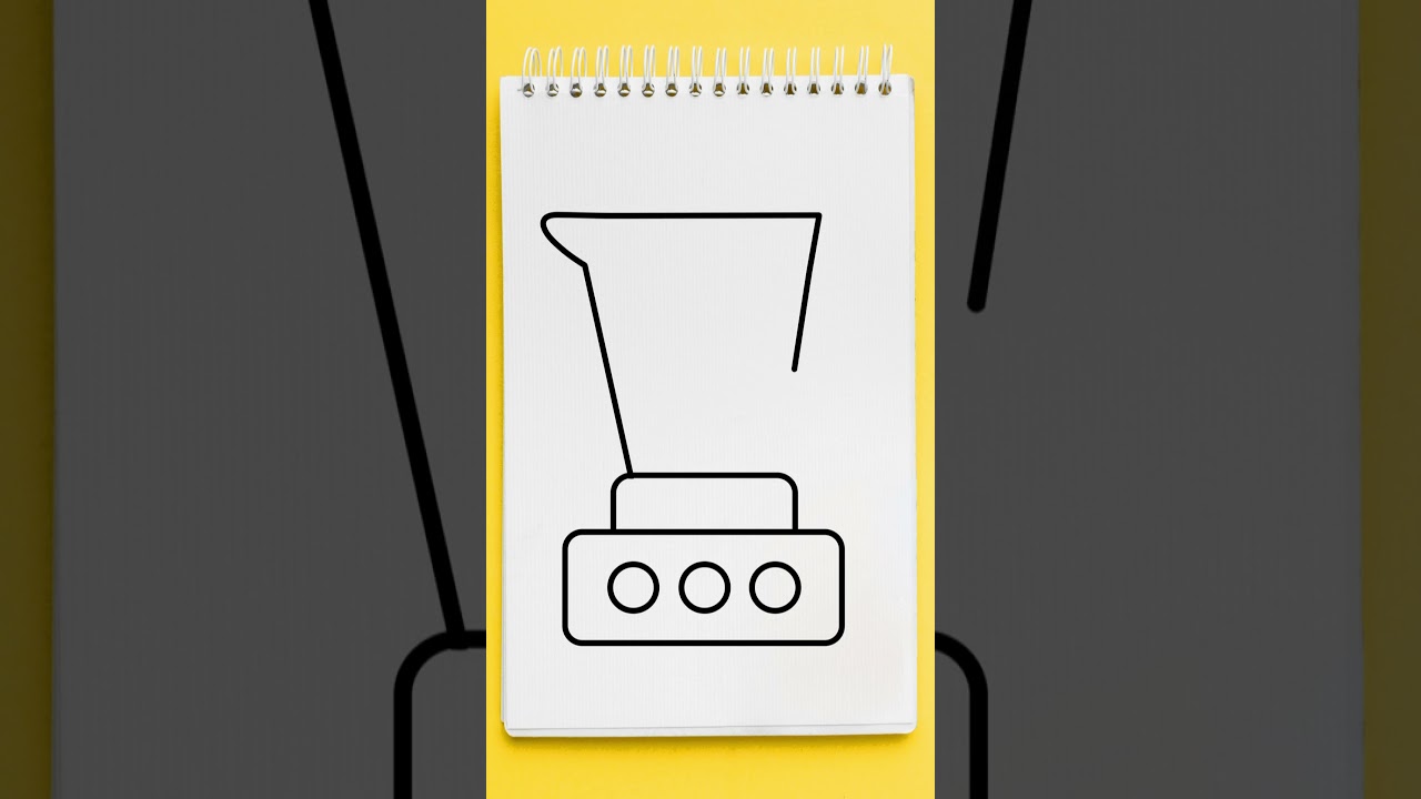 Step-by-Step Juicer Mixer Drawing Tutorial for Beginners 