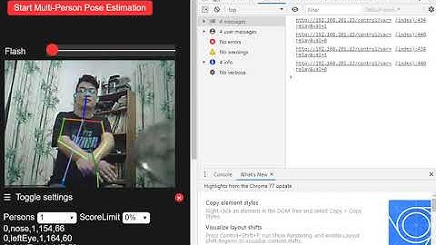 ESP32-CAM Using Multi-Person Pose Estimation (tfjs posenet) to control relay.