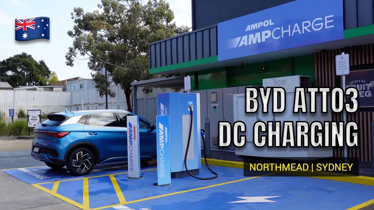 ⁣2022 PRODUCTION ATTO3 BYD AUSTRALIA CHARGING TEST | AMPOL AMPCHARGE