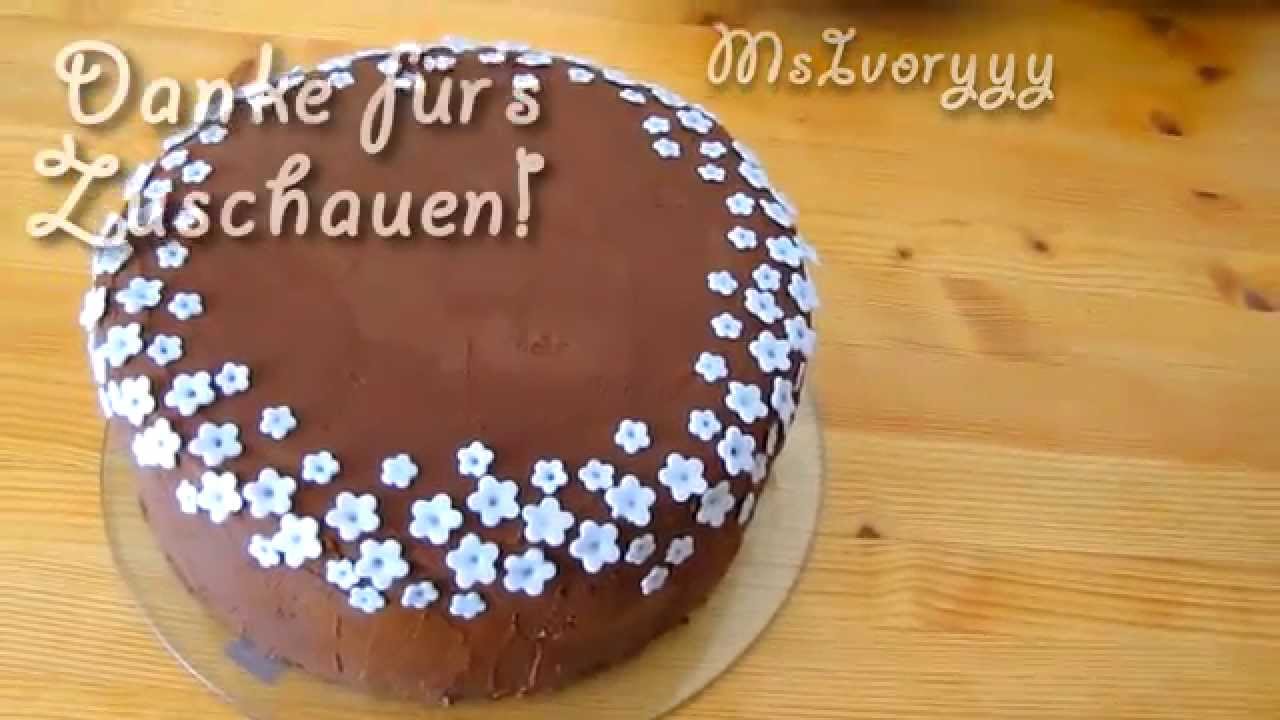 Fast fondant torte :) super einfach torte dekorieren youtube