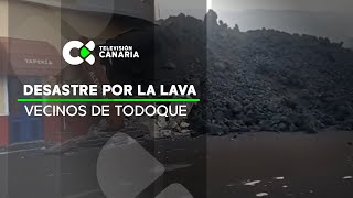 Los vecinos de Todoque ven con impotencia cómo la lava entra en el pueblo | Telenoticias 1