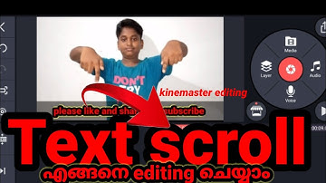 How to scroll Text in kinemaster Malayalam/ kinemaster video editing malayalam [TECH MALAYALAM 🔥🔥🔥