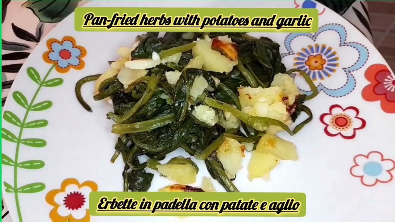🌱🥔🧄 Delizioso! Erbette in padella con Patate e Aglio - Pan-fried herbs with potatoes and garlic