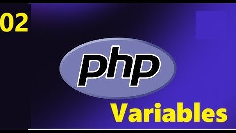 PHP 2 - Variables