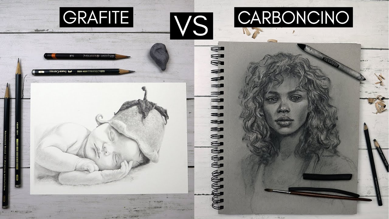 È meglio la grafite o il carboncino? ✨ Confronto tra materiali ✨ 