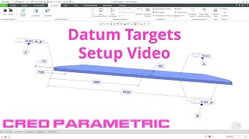 Creo Parametric - Setup for Datum Targets Video - Model Based Definition (MBD)