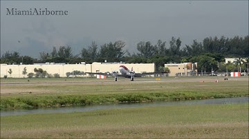 **Rare** Douglas DC-3 Turbine Engines (BT-67 Basler) Takeoff from **KOPF**