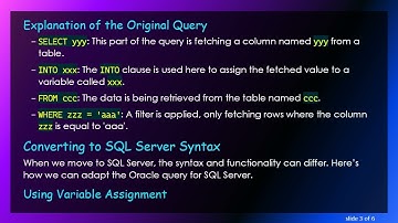Converting Oracle SQL to SQL Server