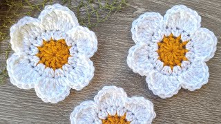 Crochet Daisy Flower Pattern (Tutorial)