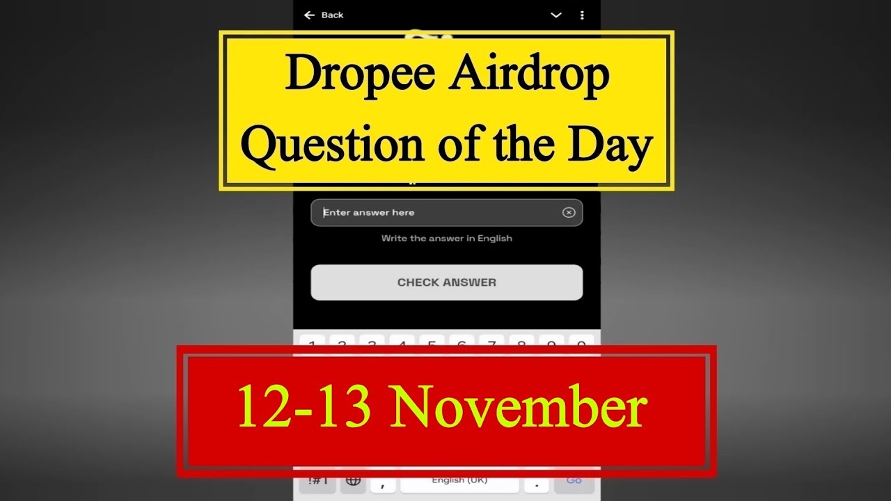 Dropee Question of the Day | Dropee Question of the Day Today 12 ...