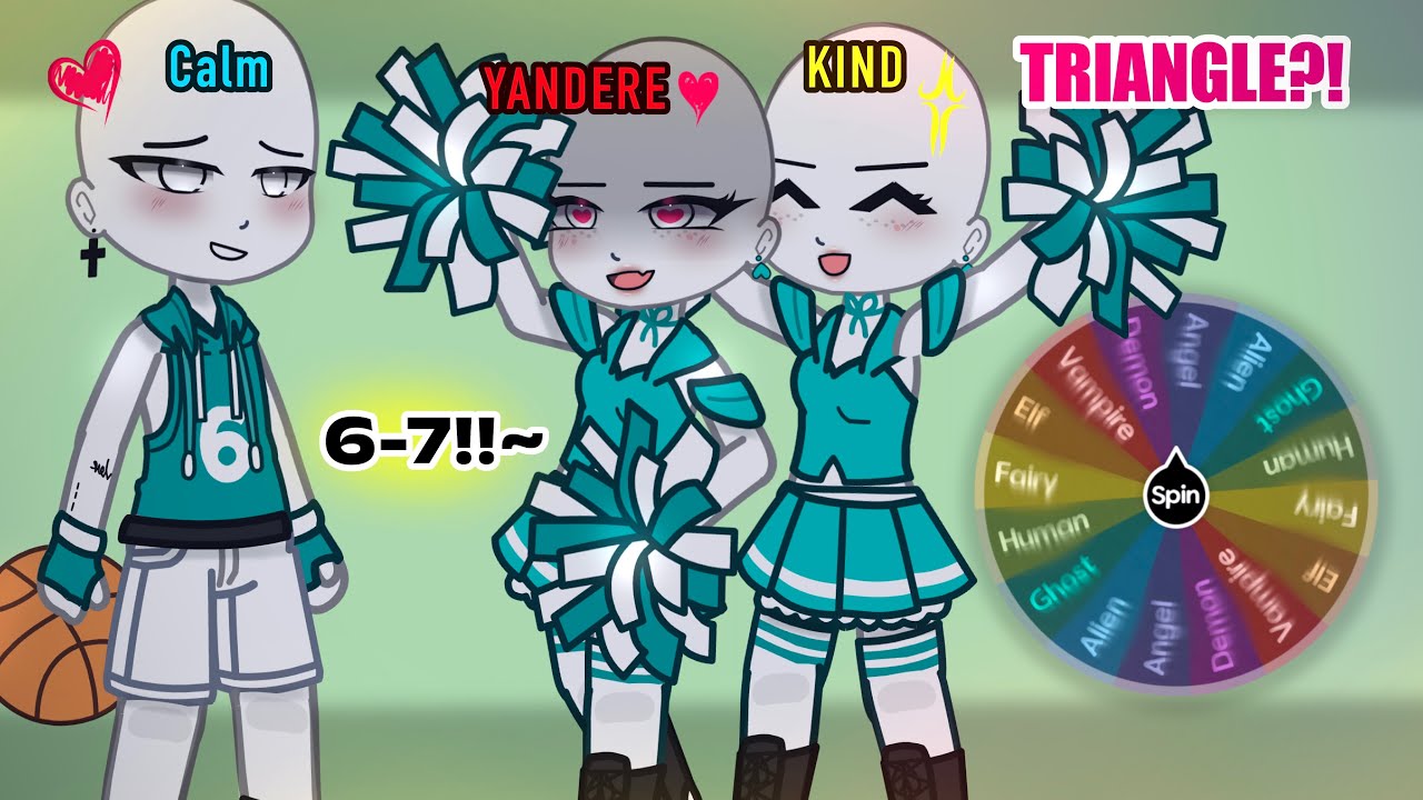 Making a Gacha ‘TRIO’ Couple OC [CHEERLEADER AND PLAYER EDITION]✨🎀👀|| (Spin The Wheel)
