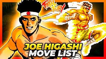 JOE HIGASHI MOVE LIST - Fatal Fury: King of Fighters / Garou Densetsu: Shukumei no Tatakai (FF1)