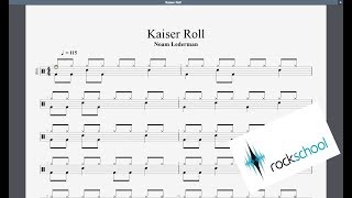 Kaiser Roll Rockschool Grade 1 Drums